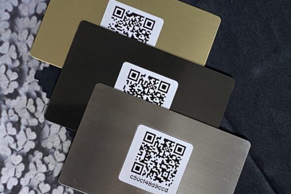 Metal ID QR code cards from eCardz Wellington