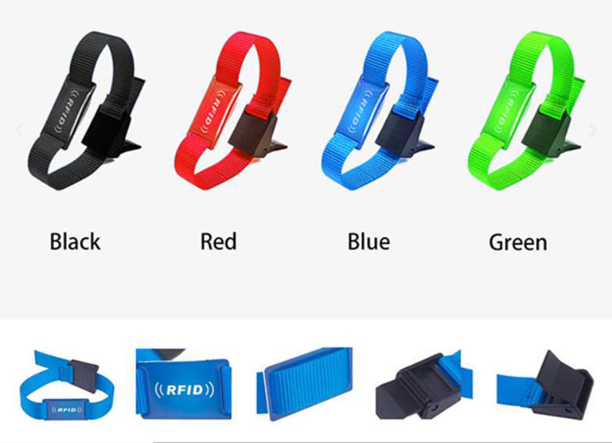 RFID nylon wrist bands from eCardz for schools and education NZ
